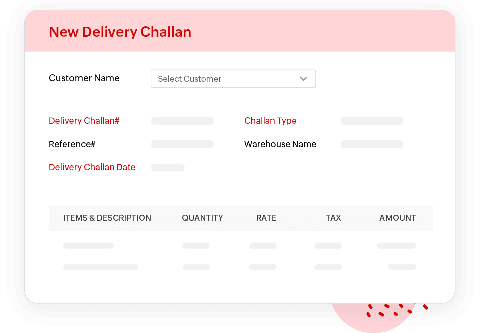 Issue Delivery Challan